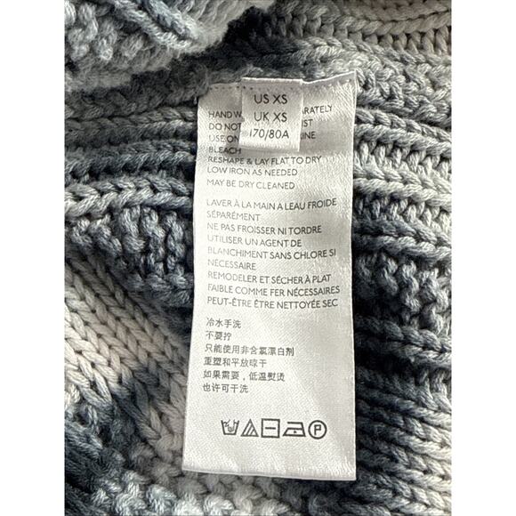 Anthropologie Pilcro Joni Tie-Dye Chunky Knit Sweater V-Neck Size XSmall - Picture 6 of 6